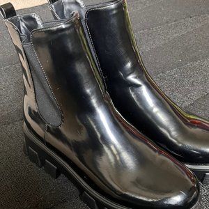 Liliana Combat Boots Size 11 Black Chunky Soles